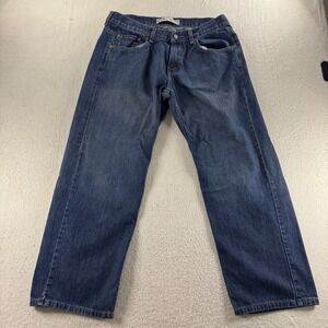 Levi's 550 Relaxed Jeans Boys 16 Husky Blue W34 L28 Cotton Denim Rugged Everyday